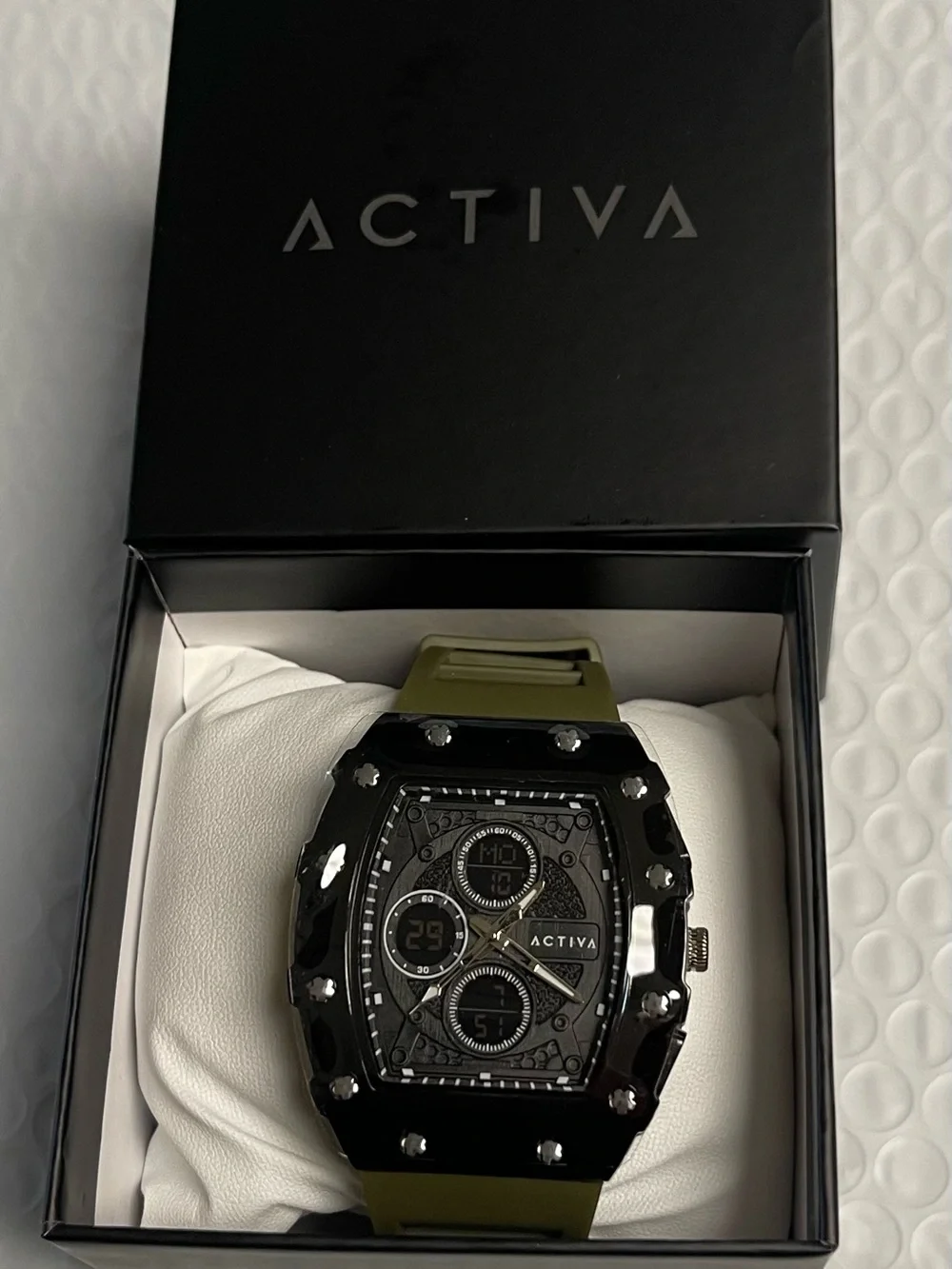 Activa X Invicta Digital Essentials Men's Watch - 42.8mm, Army Green new